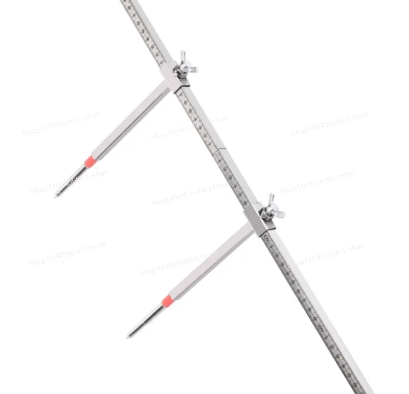 Stainless Steel Car Sheet Metal Tools Accident Body Beam Repair Correction Inspection Two-dimensional Measuring Tape