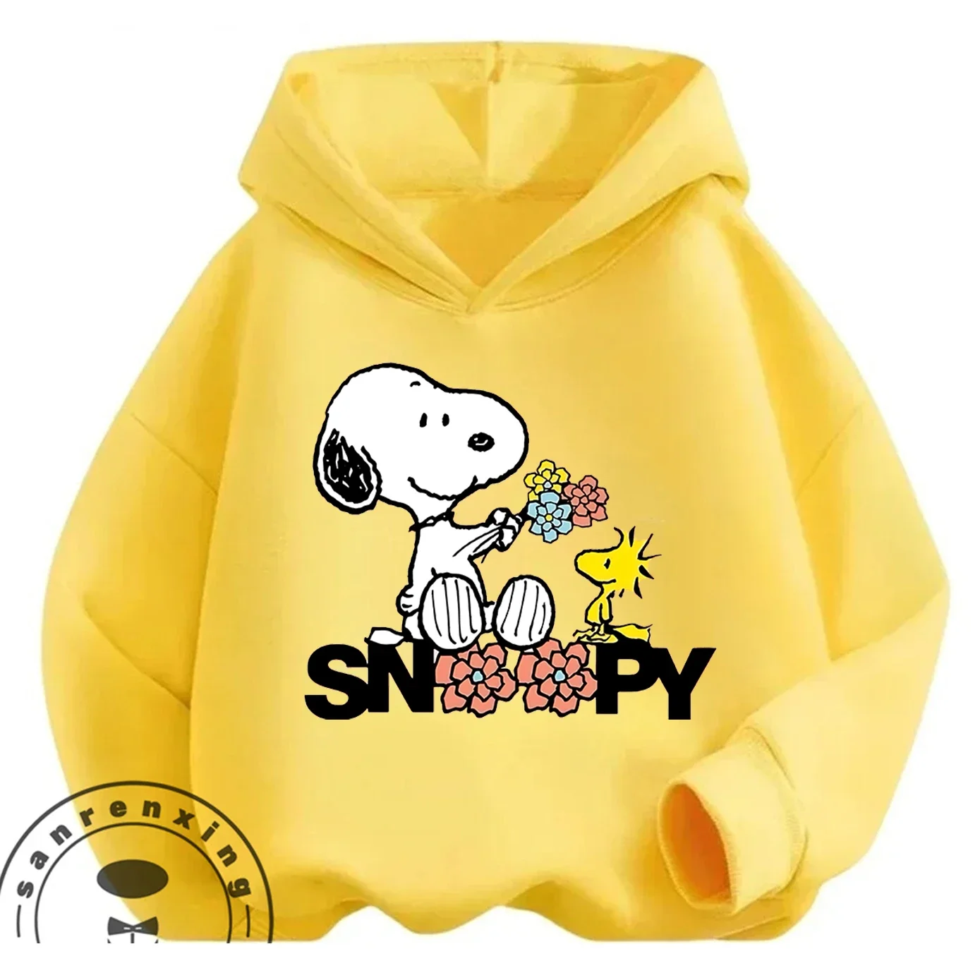 Cute Cartoon Hoodie Autumn Winter Casual Fashion Street Style Kids Apparel Snoopy Boys Girls 3 14