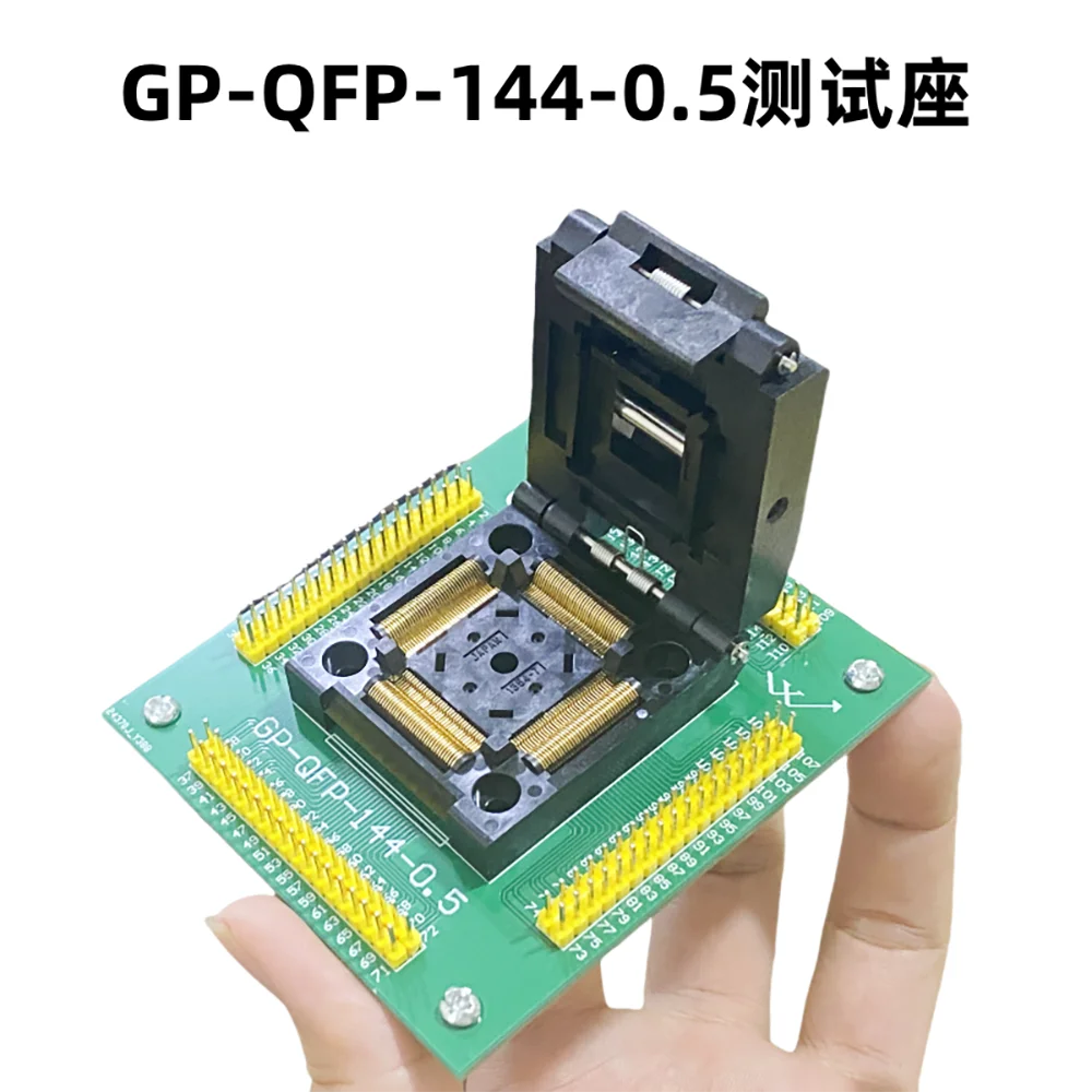 

Адаптер QFP144 TQFP144 LQFP144 PQFP128 Испытательная розетка IC GP-QFP144-0,5 Адаптер для программирования Шаг 0,5 мм Автомобильные инструменты Автомобильная розетка