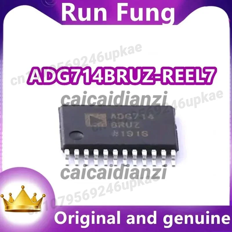 

5 шт./лот, новый оригинальный ADG714BRUZ-REEL7 ADG714BRUZ, 8-канальный ИС-переключатель 1:1, 4,5 Ом, 24-TSSOP