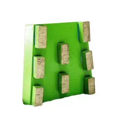 Bloque de molienda de Metal de diamante, almohadilla abrasiva de disco de Metal para pulir Mármol, piedra de hormigón, 1 unidad