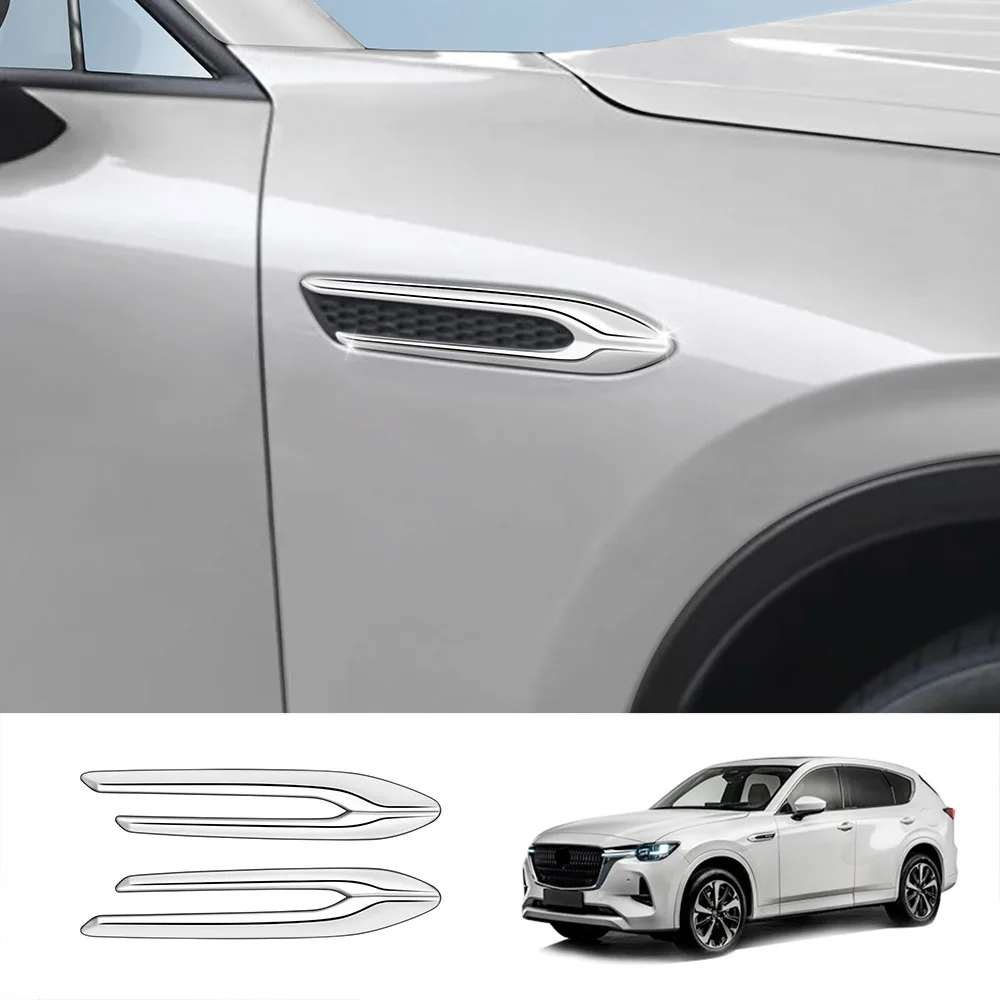

Suitable for 22 Mazda CX-60 leaf panel decorative strips MAZDA side body air outlet decorative bright strips