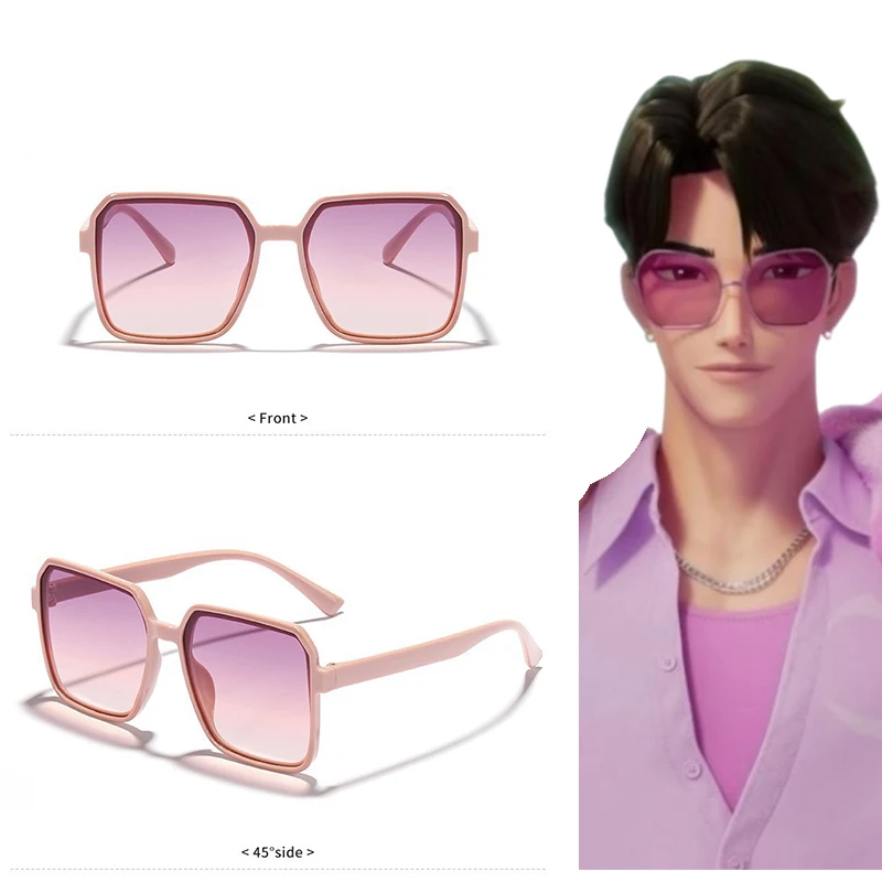 Anime KPop Saja Ragazzi Mystery Romance Cosplay Occhiali Kpop Idol Uomo Donna Occhiali da sole alla moda Halloween Giochi di ruolo Accessori