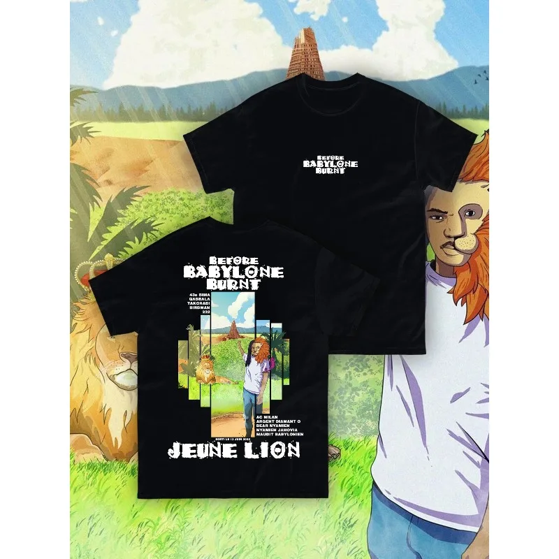 

Printed Men's Clothing HighStreet New in Tops & Tees Hip Hop Tshirt Trend T100% Pure Cotton Printed T-shirt Tee Retro Rapper