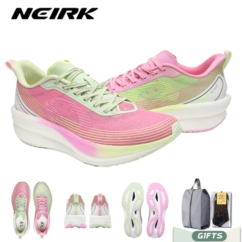 

NEIRK новые женские и мужские кроссовки с полной ладонью и карбоновой пластиной для марафонских гонок, амортизирующая спортивная обувь, тренировочная обувь