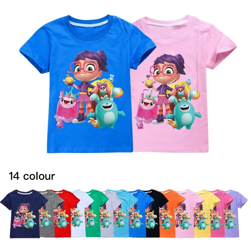 Abby Hatcher Children Funny Cartoon T Shirt Boys O Neck Summer T-shirt Girls Casual Fashion Tshirt Kids Streetwear Top Tees