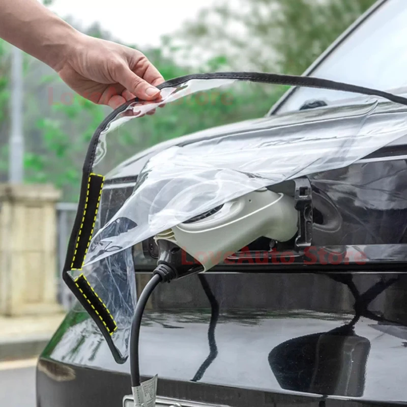 

For VW ID3 4CROZZ ID 6CROZZ Car Charging Port Rain Cover Rainproof EV Charger Guns Cover Protection Electric Accessories