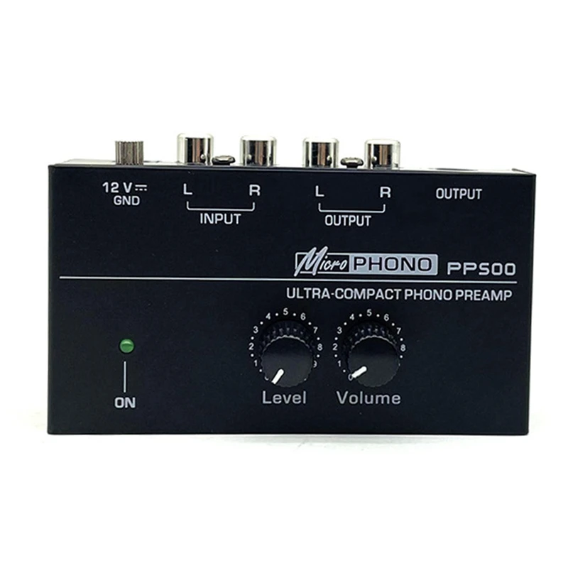 

CJSD-PP500 Record Player Preamplifier Vinyl Turntable Amplifier Preamplifier Turntable Volume Control Amplifier UK Plug