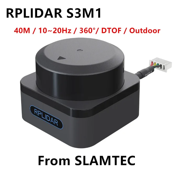 RPLIDAR S3 TOF Lidar Scanner or Sensor 40m Range 32KHz Sampling High Accuracy Measurements for Various Applications