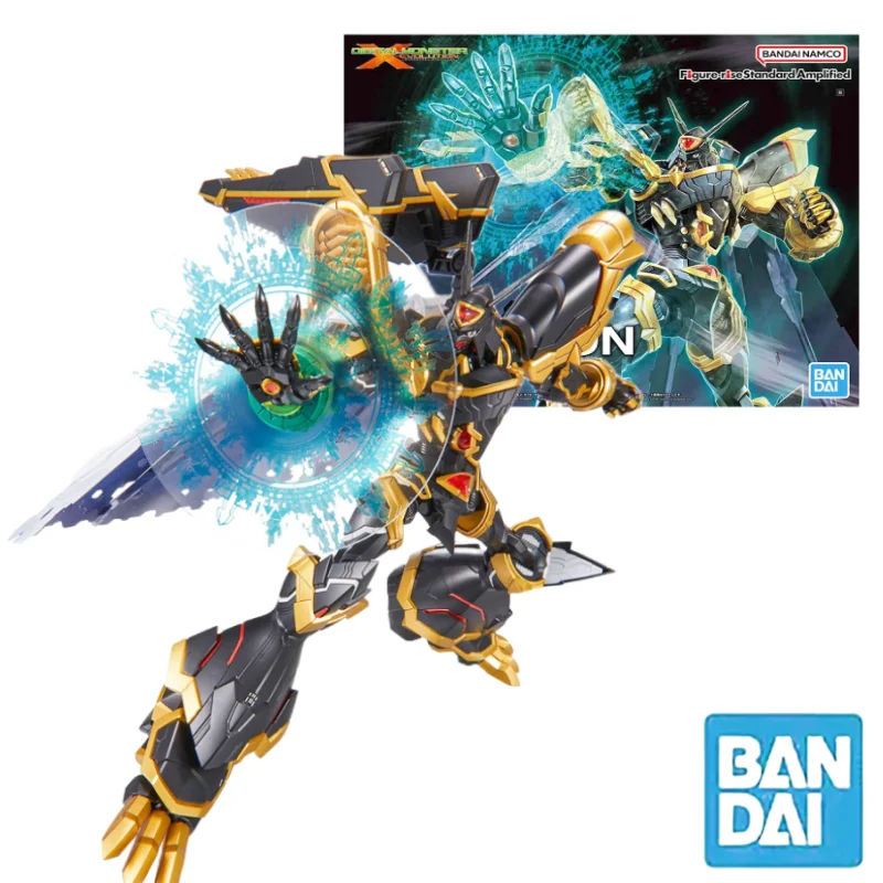 Bandai Original Figure-rise Standard Amplified Digimon Adventure Alphamon Anime Action Figure Assembly Model Kit Robot Gift Toy