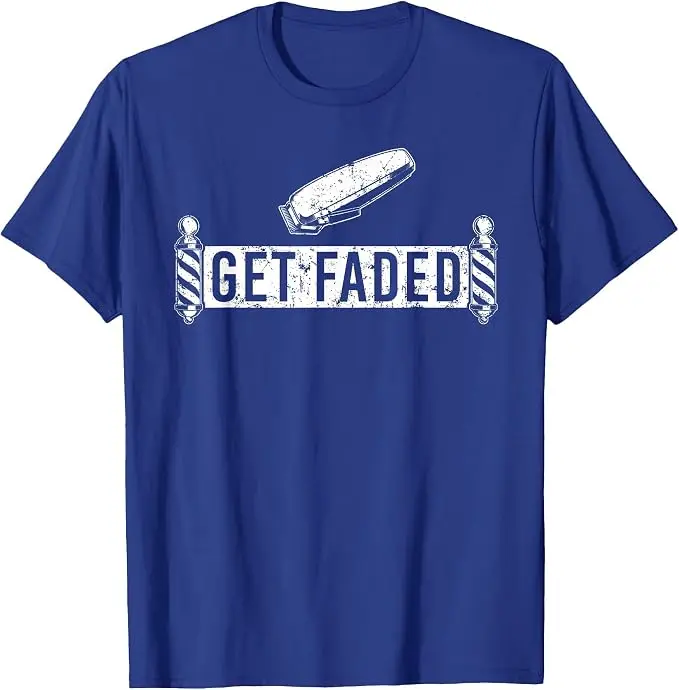 Lustiges „Get Faded Barber“-Design für Männer, Väter, Friseur-Liebhaber, T-Shirt, Y2k-Friseur-Grafik-Schriftzug, weiches Baumwoll-Oberteil – Detail 10