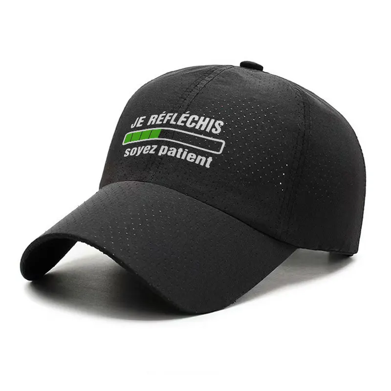 Thinking Please Be Patient Progress Bar Quick Dry Baseball Cap Adjustable Sun Hat