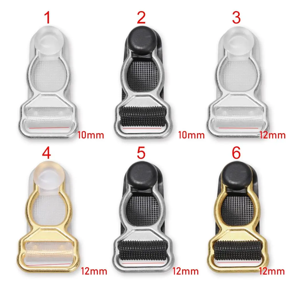 10/12mm Adjusting Buckle Underwear Accessories Belt Clip Hooks Alloy Sock Clips Suspender Ends Buckles Hosiery Stocking Grips