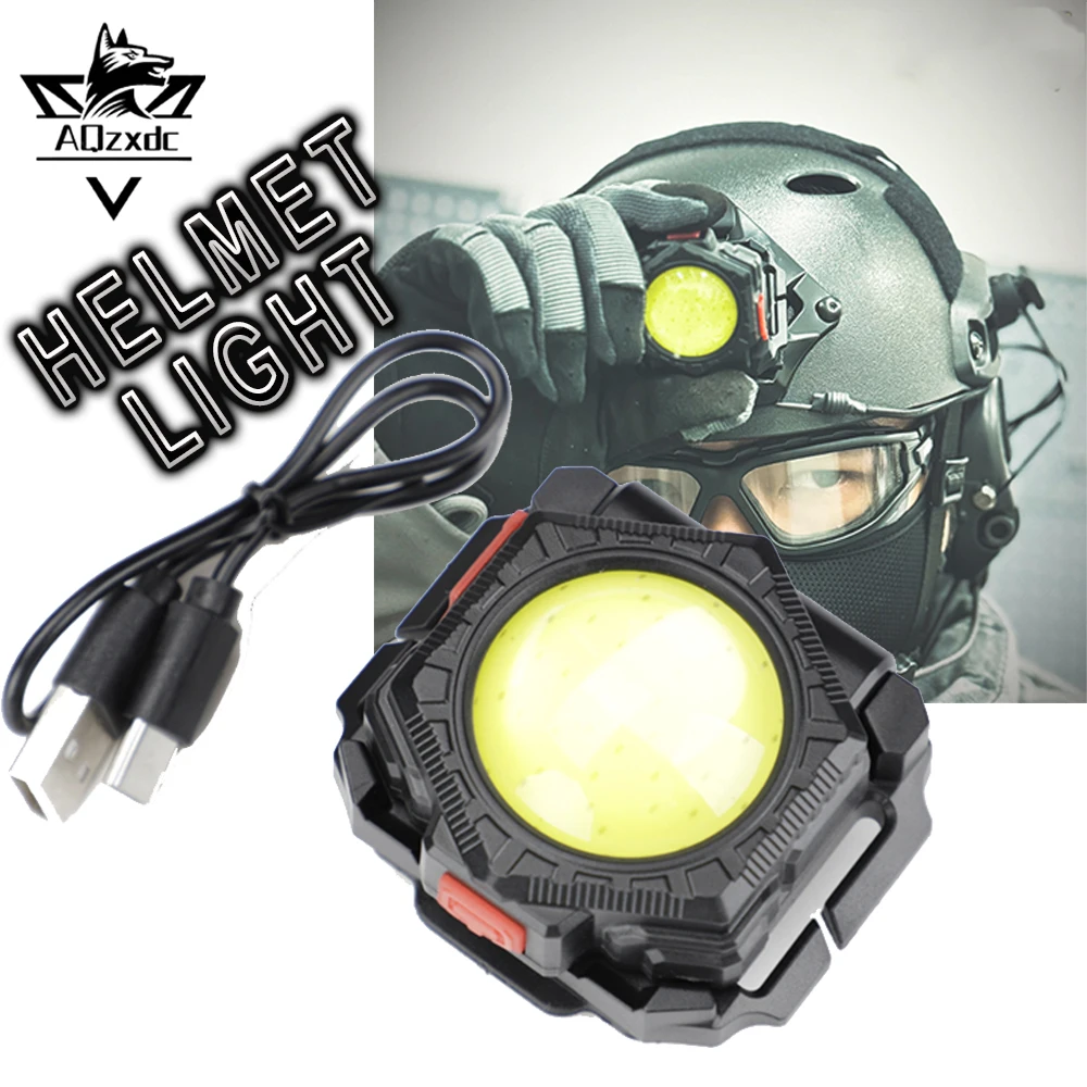 

Tactical Helmet Light Multi-Purpose LED Mounted Flashlight Outdoor Work Lighting Red Warning Equip for Hunting Shooting Camping