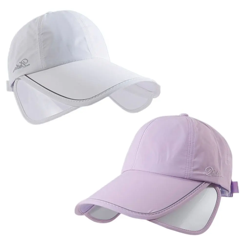 Wide Brim Sunscreen Baseball Hat Quick Dry UV Protection Retractable Sun Hat Sun Protection Breathable Sun Visor Hat Summer