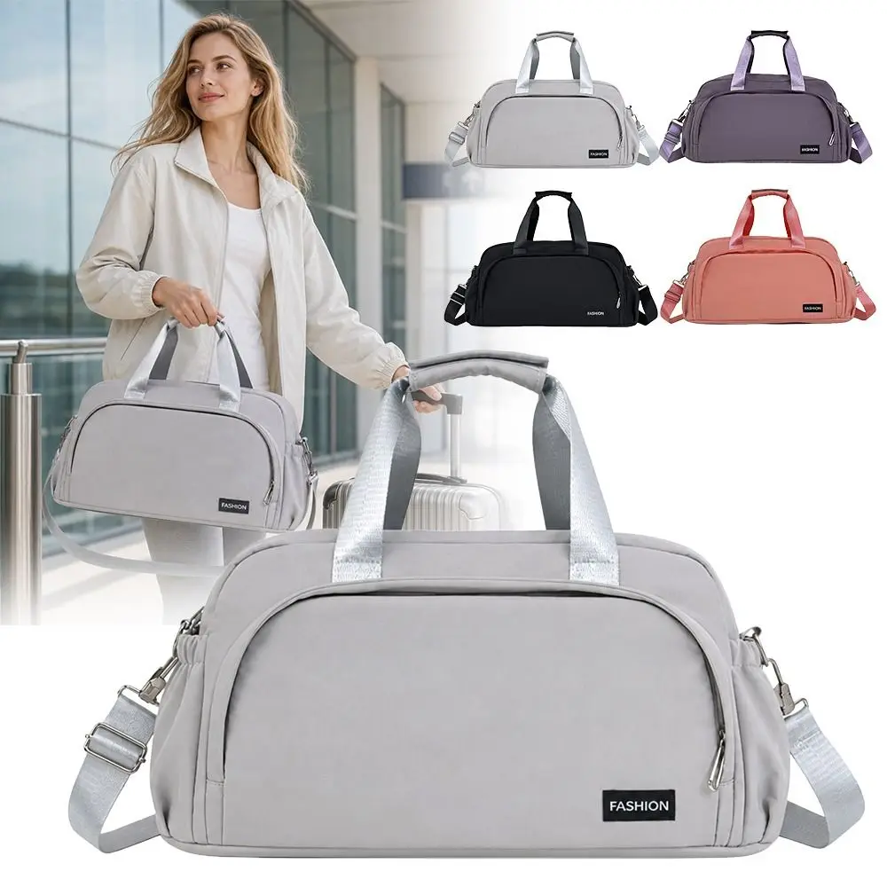 New Nylon Travel Duffel Bag Waterproof Portable Shoulder Bag Wet Dry Separation Foldable Gym Bag for Weekend Sports Travel