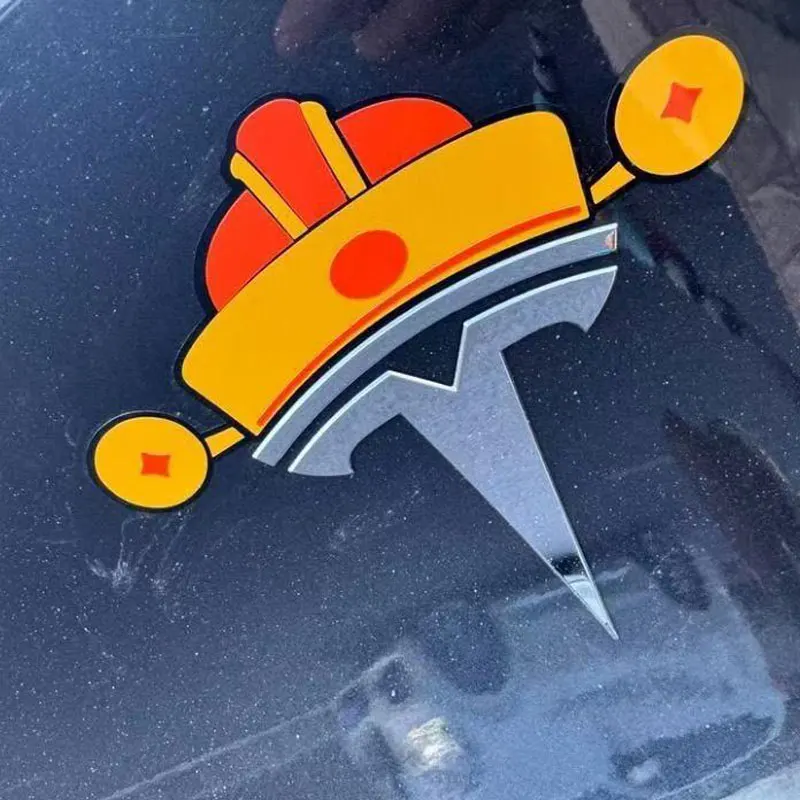 ملصقات سيارة إبداعية لطراز تسلا 3 زينة سانتا لعيد الميلاد طراز تسلا 3 ملحقات ملحقات السيارة