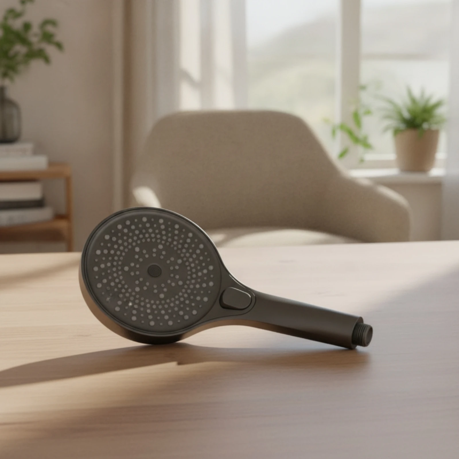 Handheld Shower Head Multifunction Shower Head with Stop Button Self-Clean Anti-Clog for Bathroom
