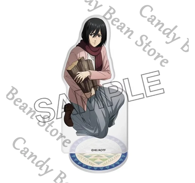 

Genuine Anime Attack on Titan The Final Season Mikasa·Ackerman Cosplay Acrylic Figure Stand Cartoon Standing Sign Adorn Gift