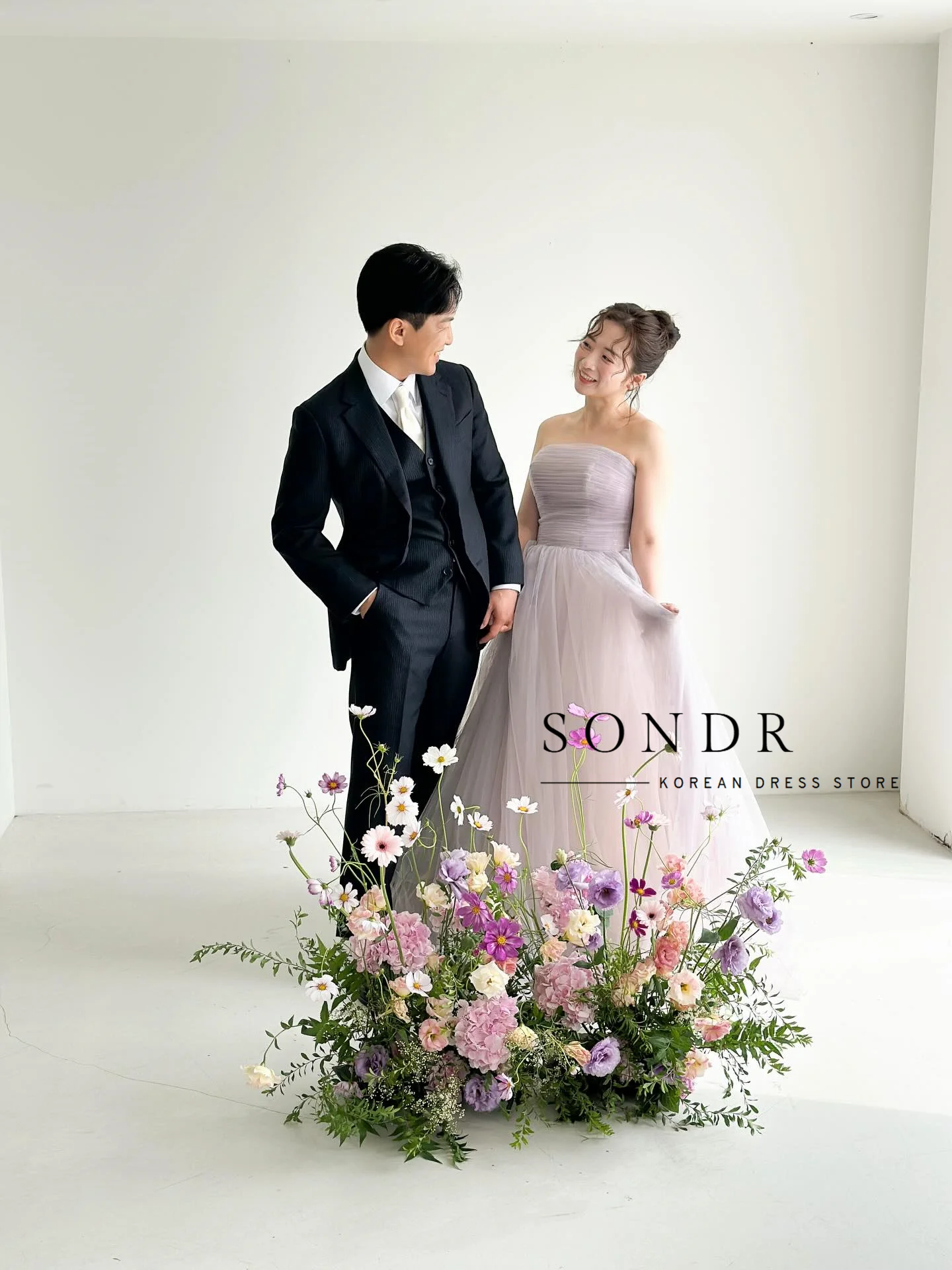 Sondr Fairy Light Pink Korean Wedding Dress Soft Tulle Bridal Gown for Photo shoots Vestidos Novias Boda Women Customized