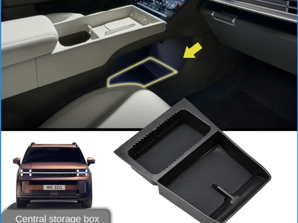 

Suitable for Santafe car storage box 24 Shengda lower central control storage box interior expansion accessories