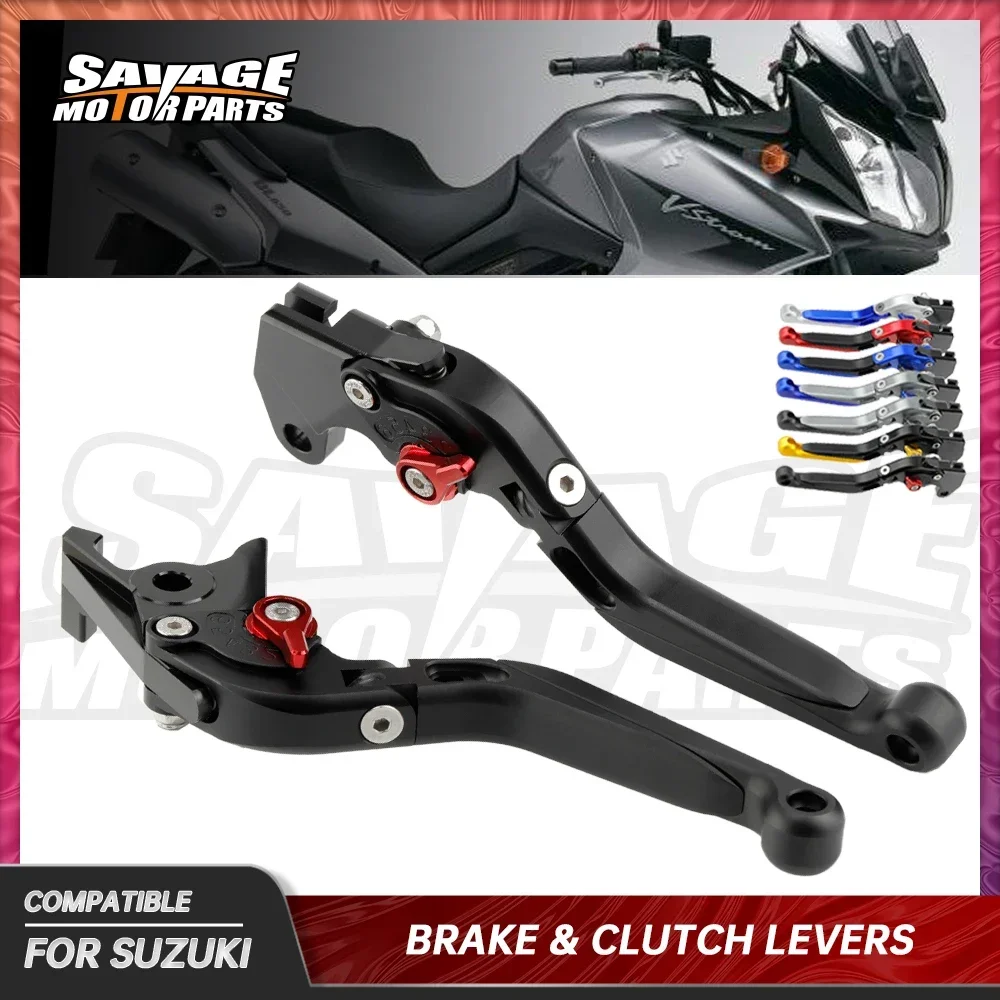 Folding Brake Clutch Levers For SUZUKI DL650 SV650 N/S GSX 600F 750F KATANA GSF400 RF600R RGV250 Motorcycle Handle Extendable