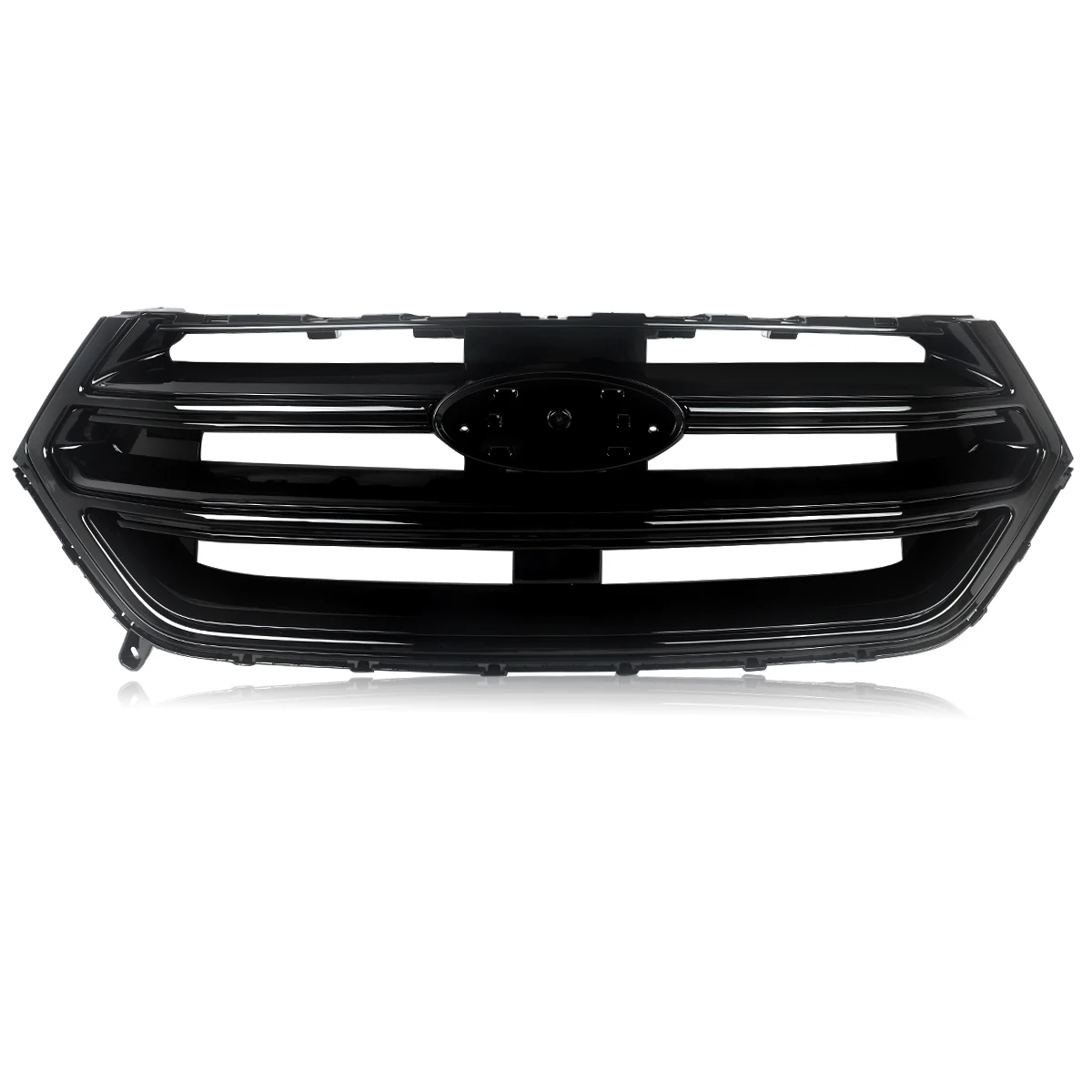 SAIQINGSP 1Pcs Front Bumper Upper Grille Grill Fit for 2015-2018 Ford Edge W/O Camera Hole Car Accessories Tools