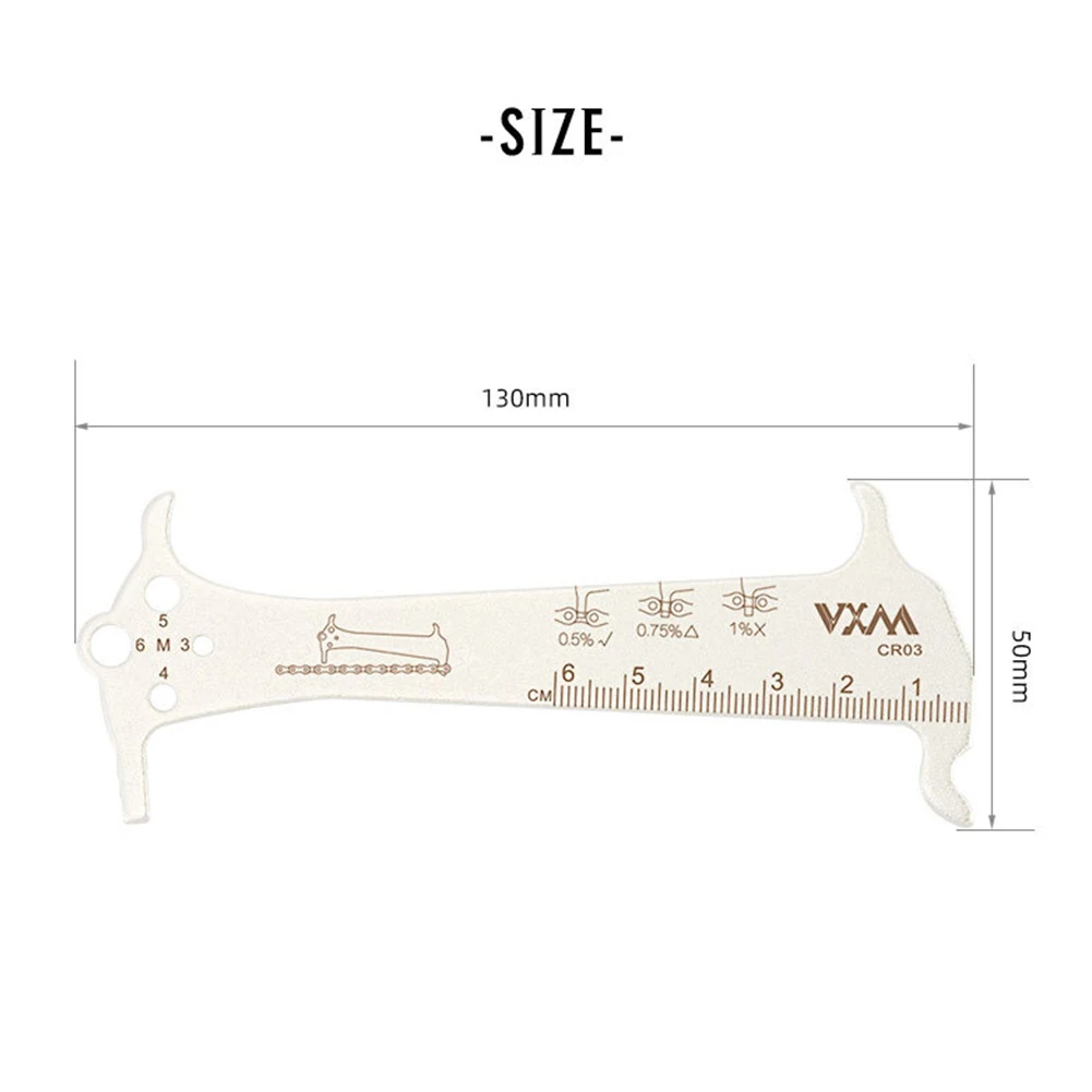 Indicatore di usura della catena della bici Righello Strumento di riparazione del ciclismo per il controllo delle catene della bicicletta MTB