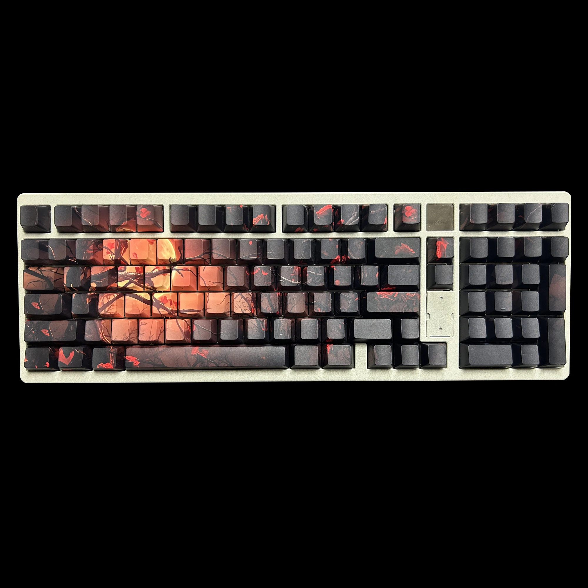 昇華型昇華型キーキャップ,130キー,サイドプリントアクセサリー,pbt,xvxチェリープロファイル