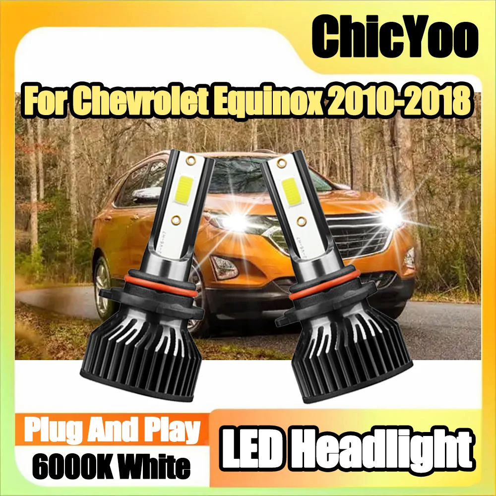 

Plug And Play 9005 LED Headlights 6000K Super White 20000LM High Power Super Bright Car Lights For Chevrolet Equinox 2010-2018