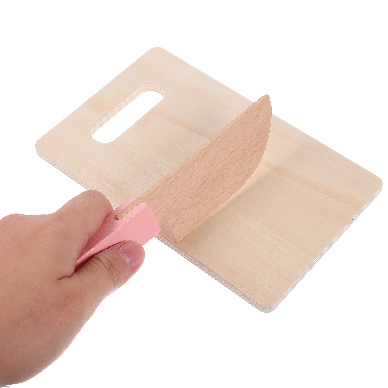 1セット木製まな板カッターシミュレーションキッチンゲーム子供用安全子供用カッタープレイセット木製まな板おもちゃ