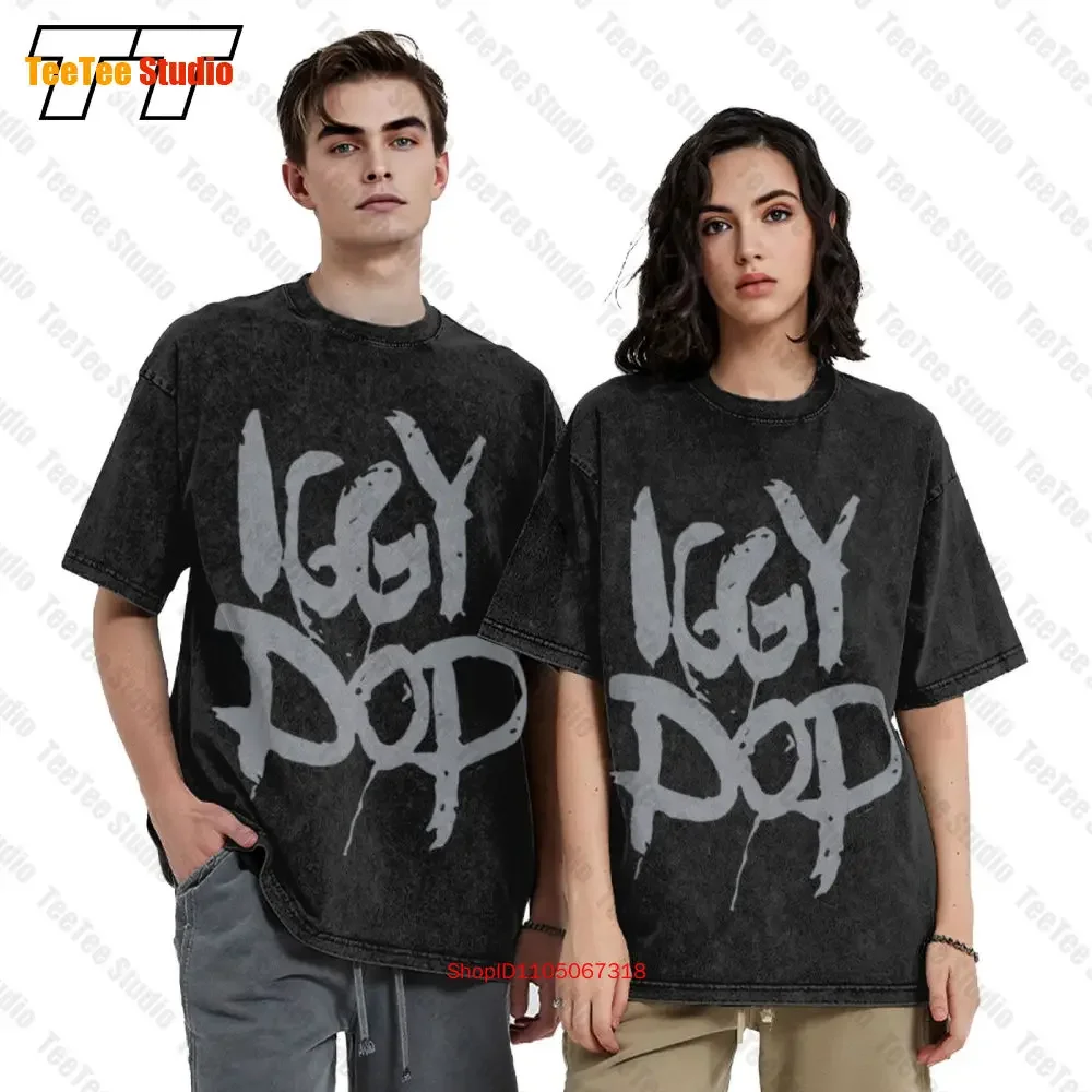 Rare Iggy Pop Popular Vintage Oversized T-Shirt H63Y