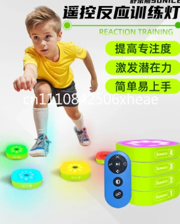 Reaction Training Light Remote Control Agility Trainer Reaction Light Children's Physical Fitness Basketball Sports Reaction