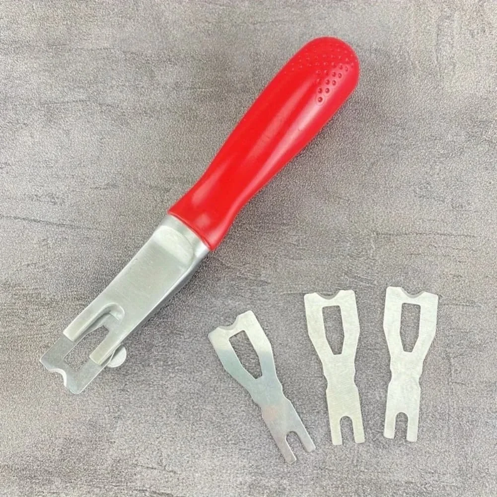Floor Welding Edge Trimming Tool with Ergonomic Stainless Steel Handle and 3 for blades for PVC and General Commercial Flooring