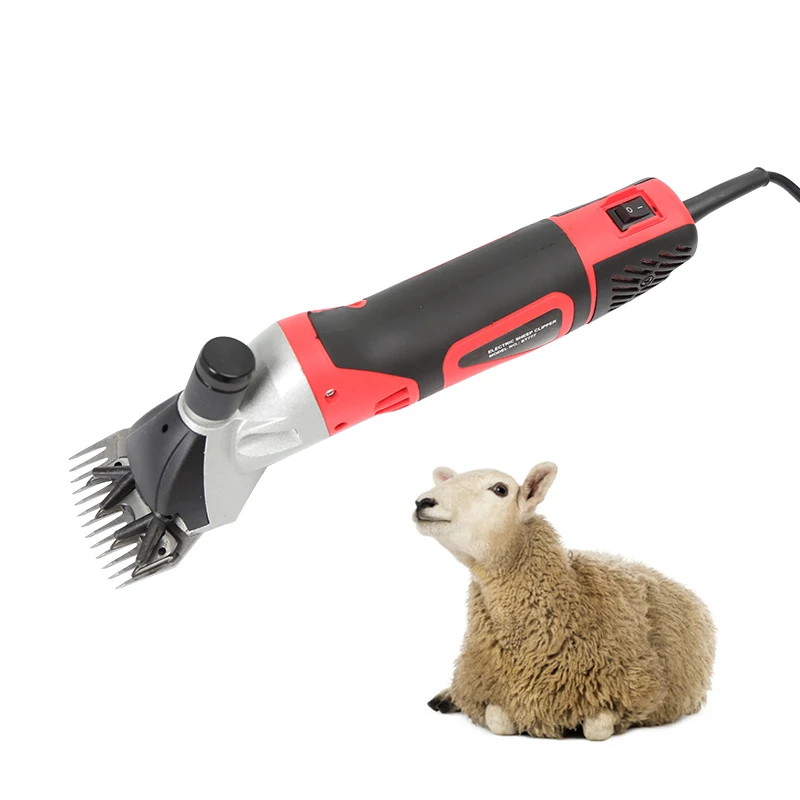 6-Speed Adjustable 500w Red Sheep Shearing Goat Shaver St-777 Sheep Shearing Goat Wool Cutting Machine Hot Sale