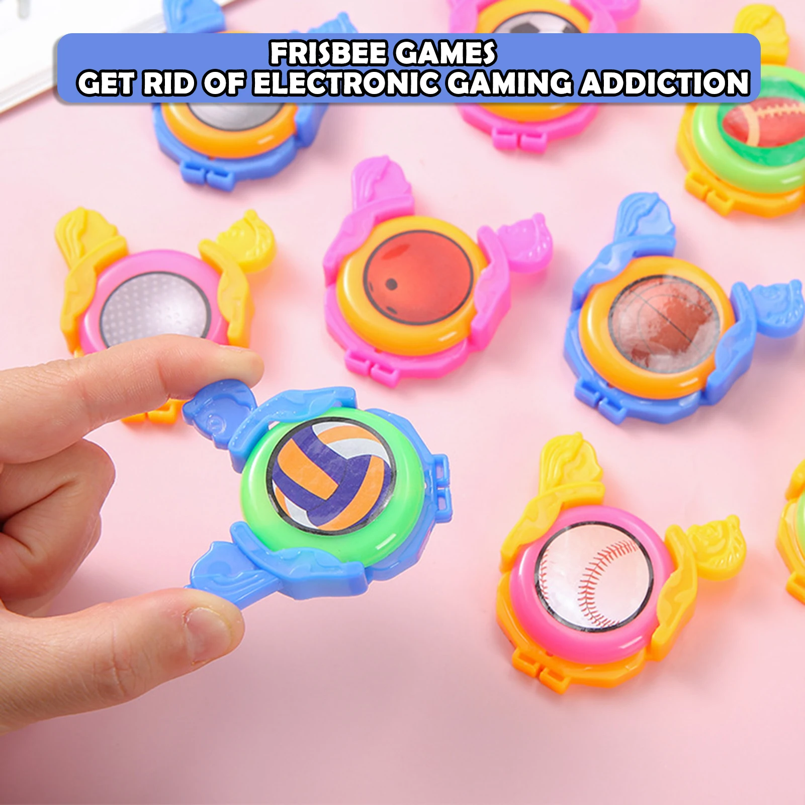 Spinning-Frisbees Toy Set Rugged Flying Saucers Toy For Birthday Gift