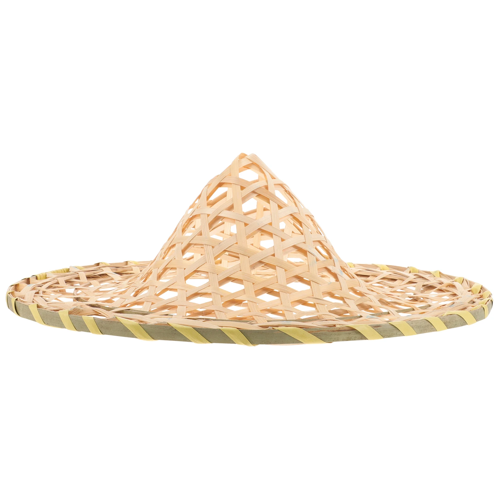 

Bamboo Hats Kids 36cm Diameter Hollow Chinese Bucket Hat Prop Chinese Hat Cosplay Party Weaving Dance Accessories