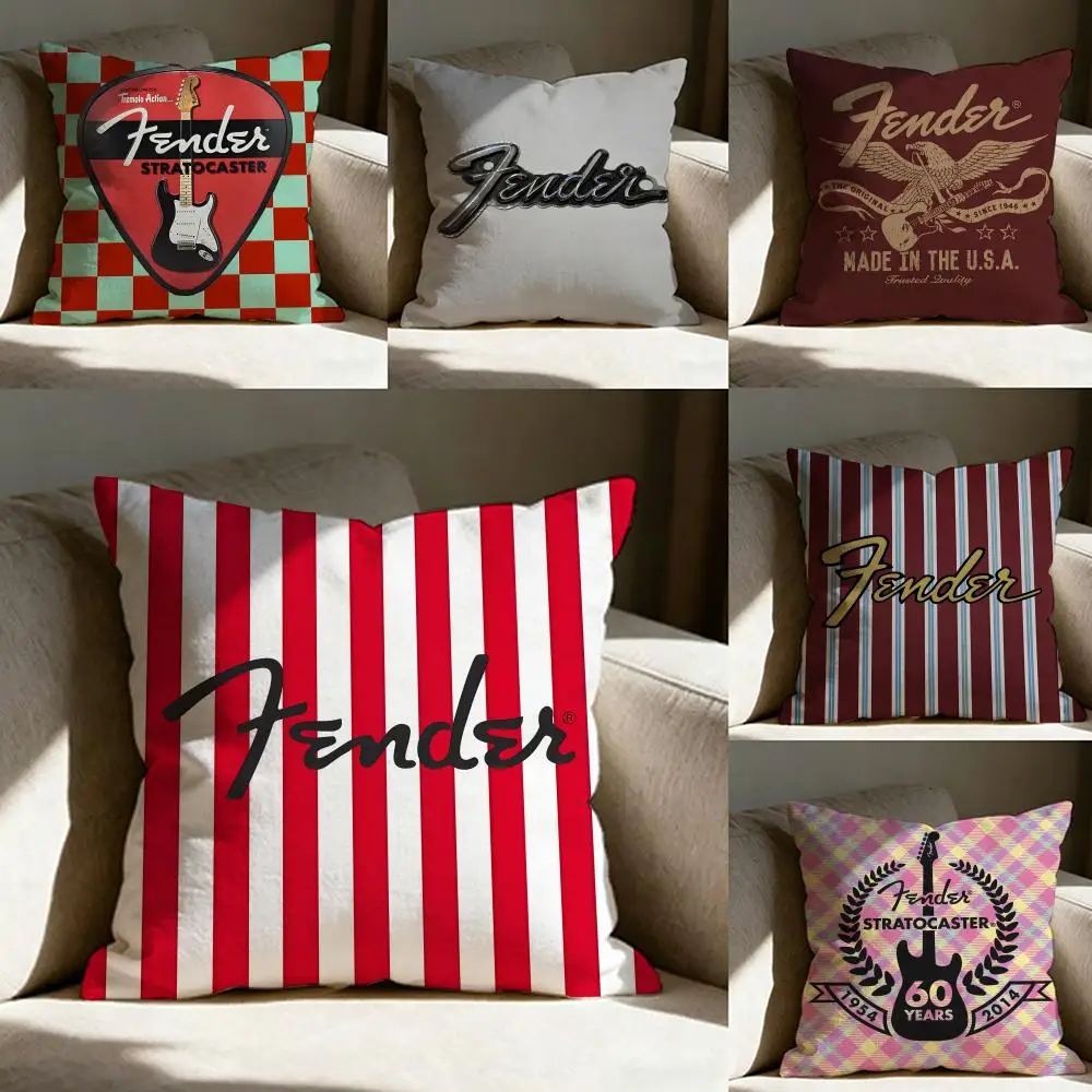 F-fender Brand Pillow Case Pillowcase, Double-sided Printed, Sofa Cushion, Bedroom Headboard Pillow