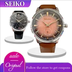 Original SEIKO Men Watches PRESAGE Exquisite Dial Couple Watch Creative Dial High Quality Leather Multifunctional WristWatch