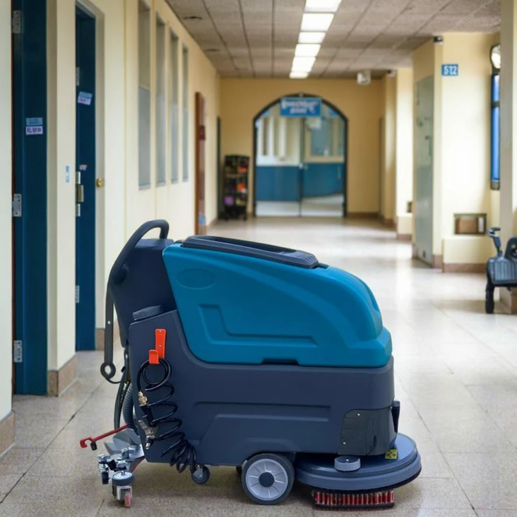 Commercial Ride-on Floor Scrubber Dryer Machine Professional Electric Floor Cleaning Scrubber for Mall Supermarket Warehouse