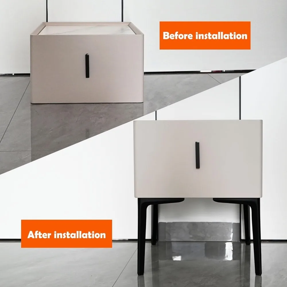 Juego de 4 patas de muebles de 15cm, patas de sofá de Metal, con almohadillas y tornillos antideslizantes, patas de repuesto de estilo moderno para muebles, 4 Uds.