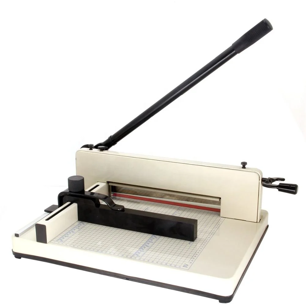 17 Inch 858-A3 Manual Stack Paper Cutter A3 Paper Trimmer with 80g and 400 Sheet Capacity