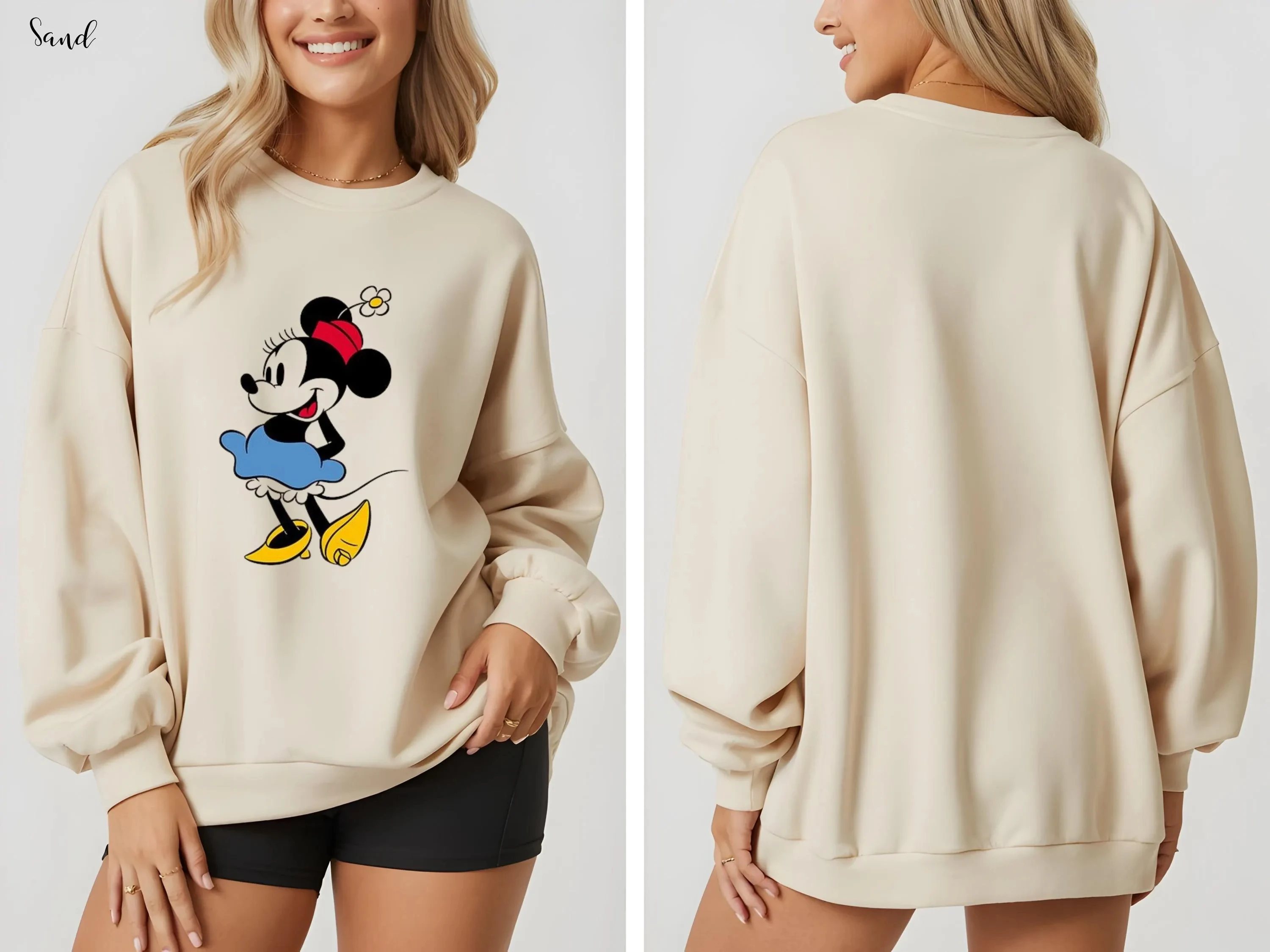 

Новинка 2026: Модные спортивные худи Disney Mickey Friends с принтом для девочек, весенние свободные хлопковые худи для пар