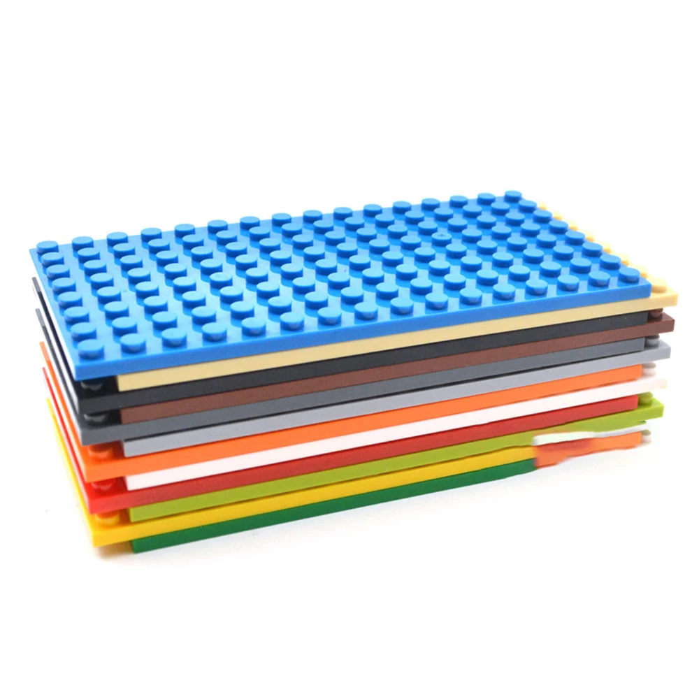 5pcs DIY Base Thin Plate 8x16 92438 Dots MOC Building Blocks Bricks Compatible Creative Enlighten Children Toys Christmas Gifts