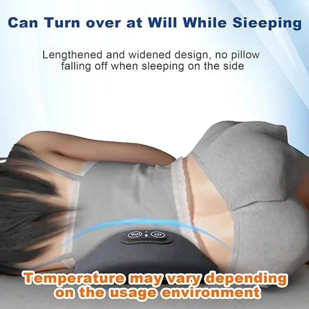 Back Pillow Bed Sleeping Waist Protection Pad Lying Flat Waist Relief Waist Support Heating Vibrating Electric Massage Pillow