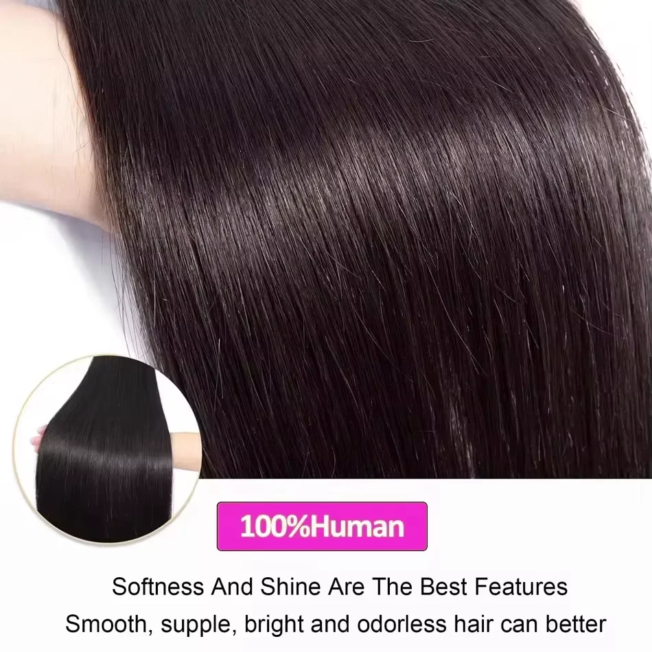 Brazilian Straight Bundles Human Hair Virgin Unprocessed Natural Hair 3 4bundle Bulk Braiding Hair Bundles Extensions For Women