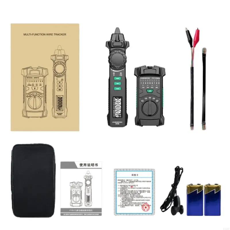 E28F Ethernet-Network Cable Probador Verifique RJ45/RJ11 Medidos red Prueba cable Sensitive Cable Tester Lcdscreen