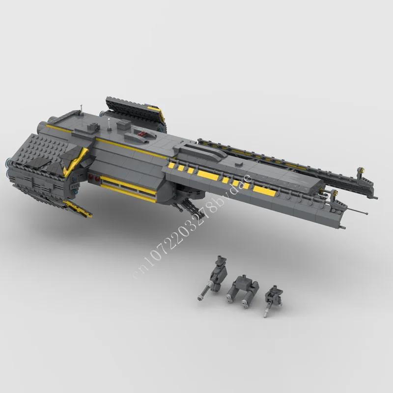 

1218 шт. Helldivers 2 Super Destroyer MOC креативная модель с видом на улицу, строительные блоки, архитектура, сделай сам, сборная модель, игрушки, подарки