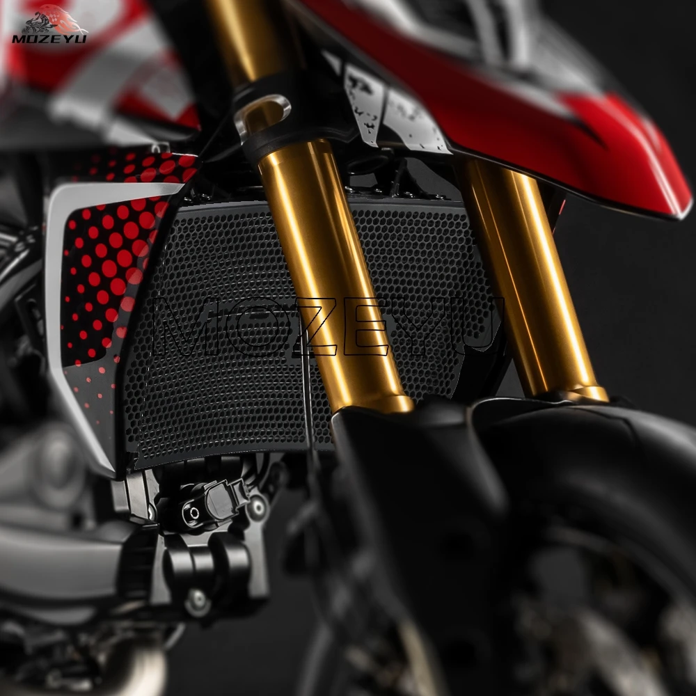 

For Ducati Hypermotard 698 Mono RVE 2024 2025 2026 Motorcycle Aluminium Radiator Grill Grille Guard Protection Cover Accessories