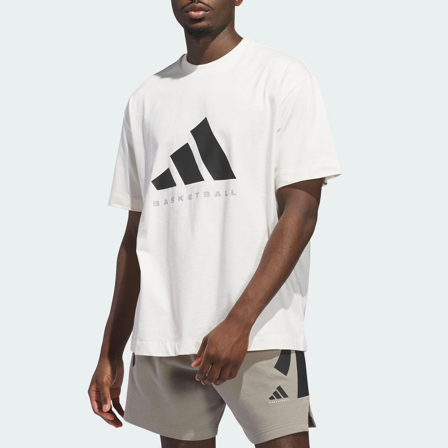 

Летняя свободная спортивная футболка для баскетбола Adidas Originals для мужчин и женщин JX5574